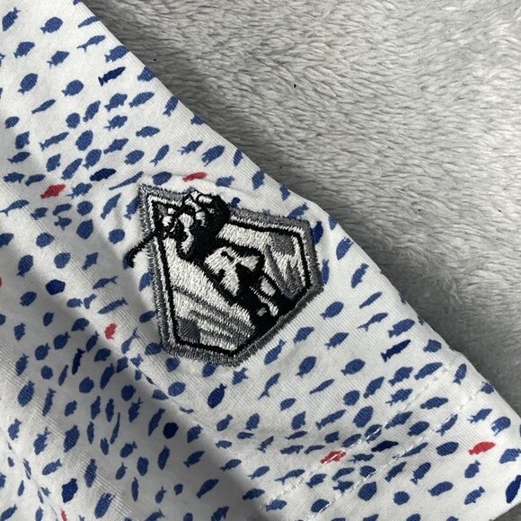 Peter Millar Crown Men's Pilot Mill Ocean Traffic Printed Polo XL‎ - Picture 3 of 8